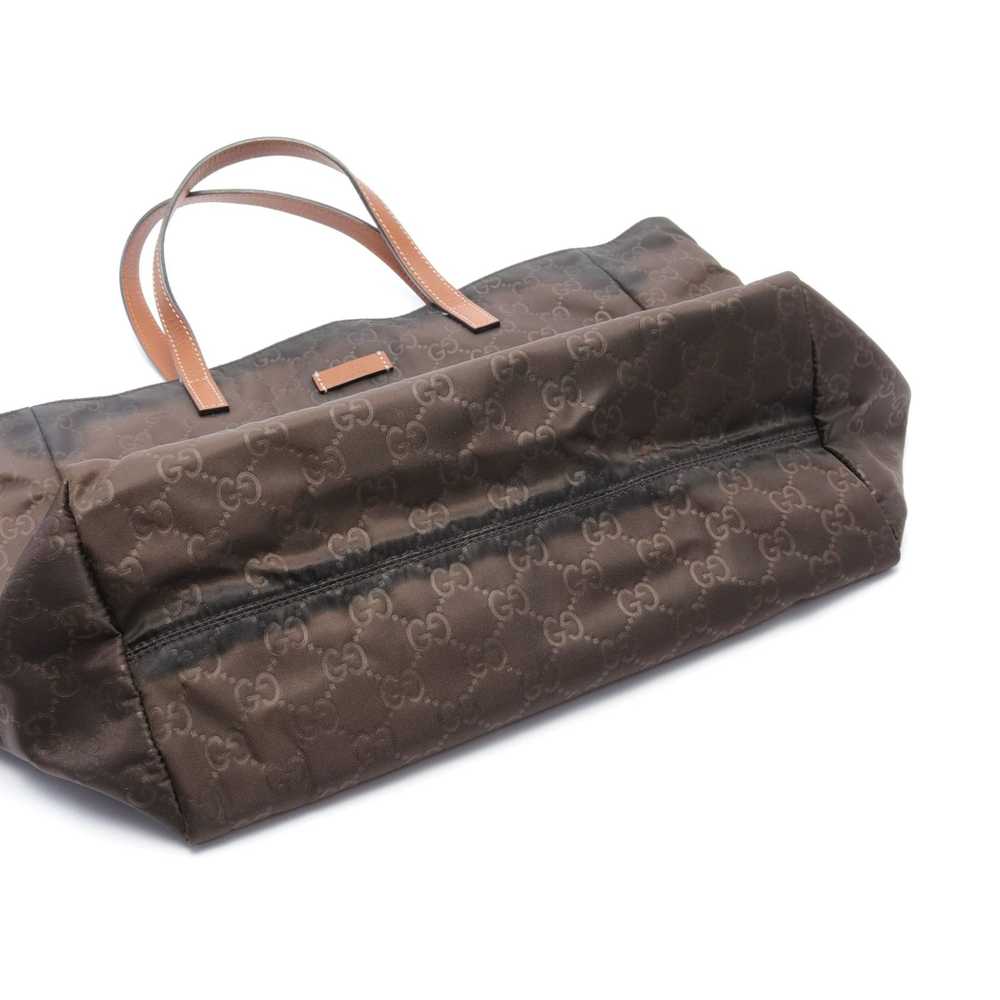 Gucci Gucci Gg Pattern Handbag Tote Bag Nylon Lea… - image 9