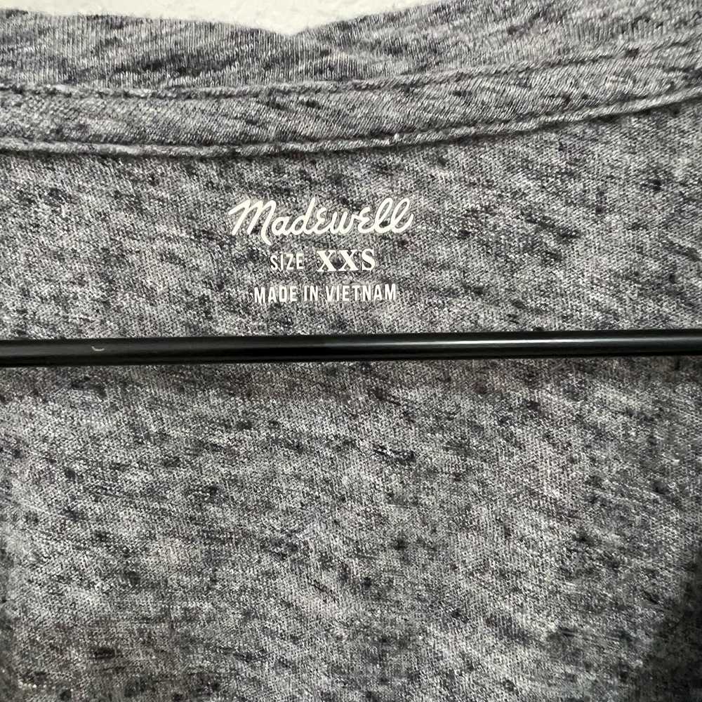 Madewell Madewell V-Neck Cotton Tank Heather Pewt… - image 3