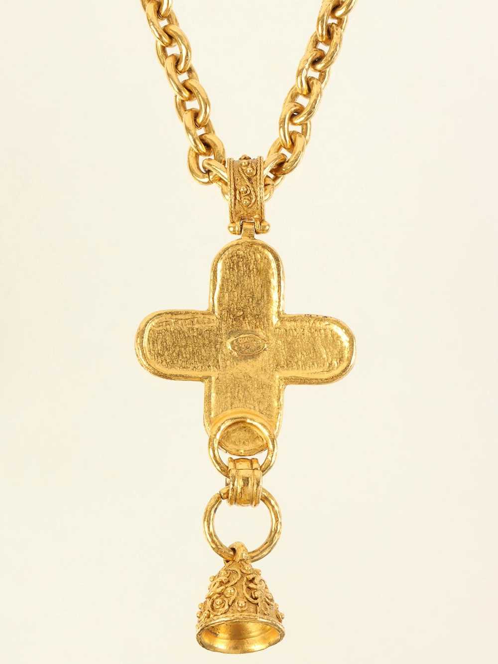 Chanel CHANEL 1994 Made Cross Bell Motif Dotted C… - image 3