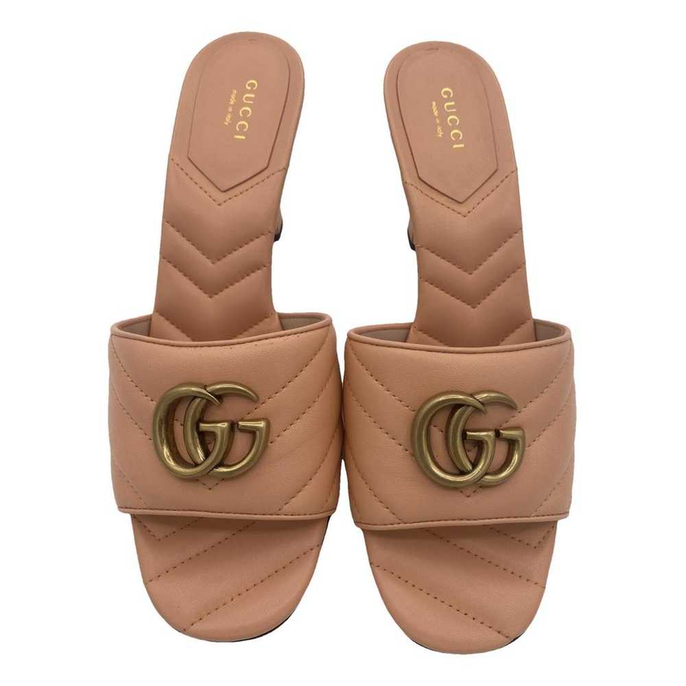 Gucci Marmont leather sandal - image 1