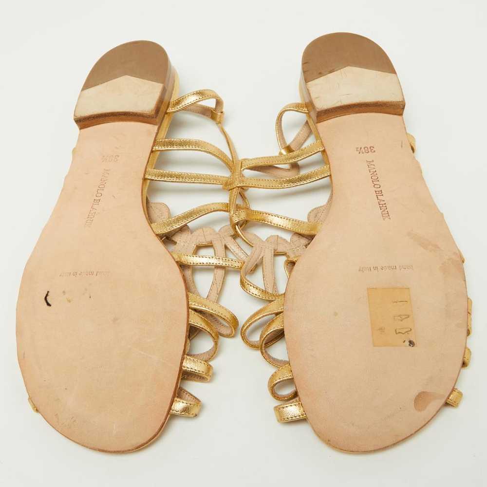 Manolo Blahnik Patent leather sandal - image 5