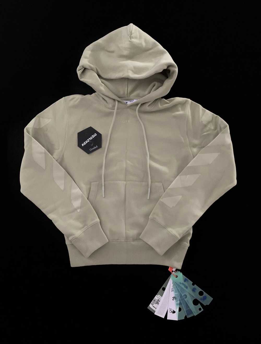 Off-White Off White Beige Rubber Arrow Hoodie - image 1