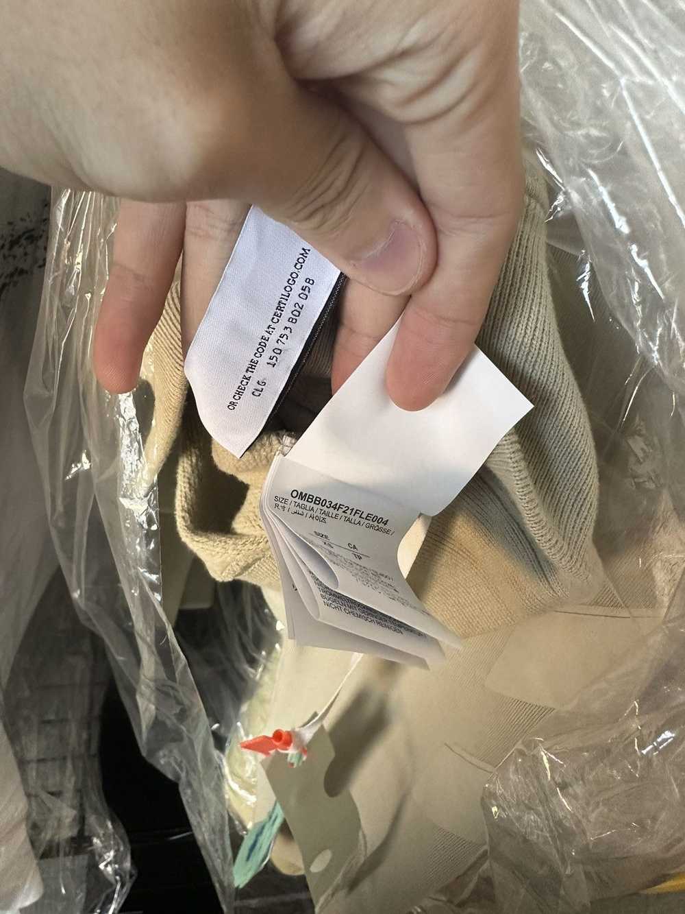 Off-White Off White Beige Rubber Arrow Hoodie - image 7