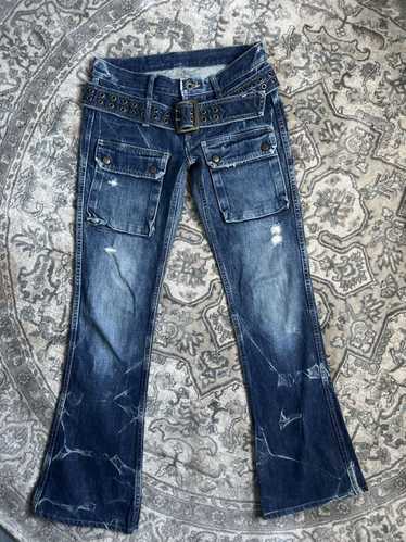 Hysteric Glamour Belted Bush Flare Jeans