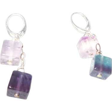 Fluorite Dangle Earrings