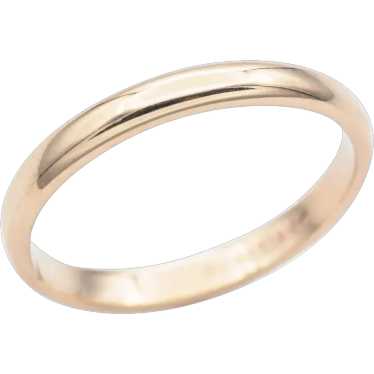 Vintage ArtCarved 14K Yellow Gold Wedding Band Rin