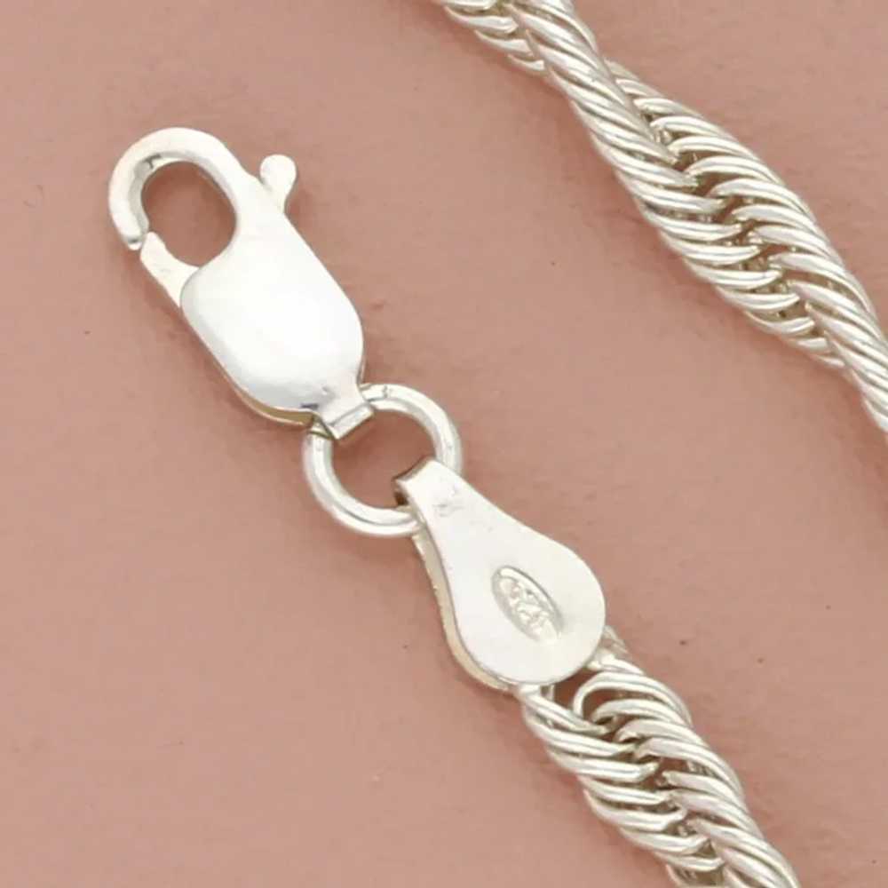 Sterling Silver 4Mm Unique Twisted Chain Necklace… - image 4