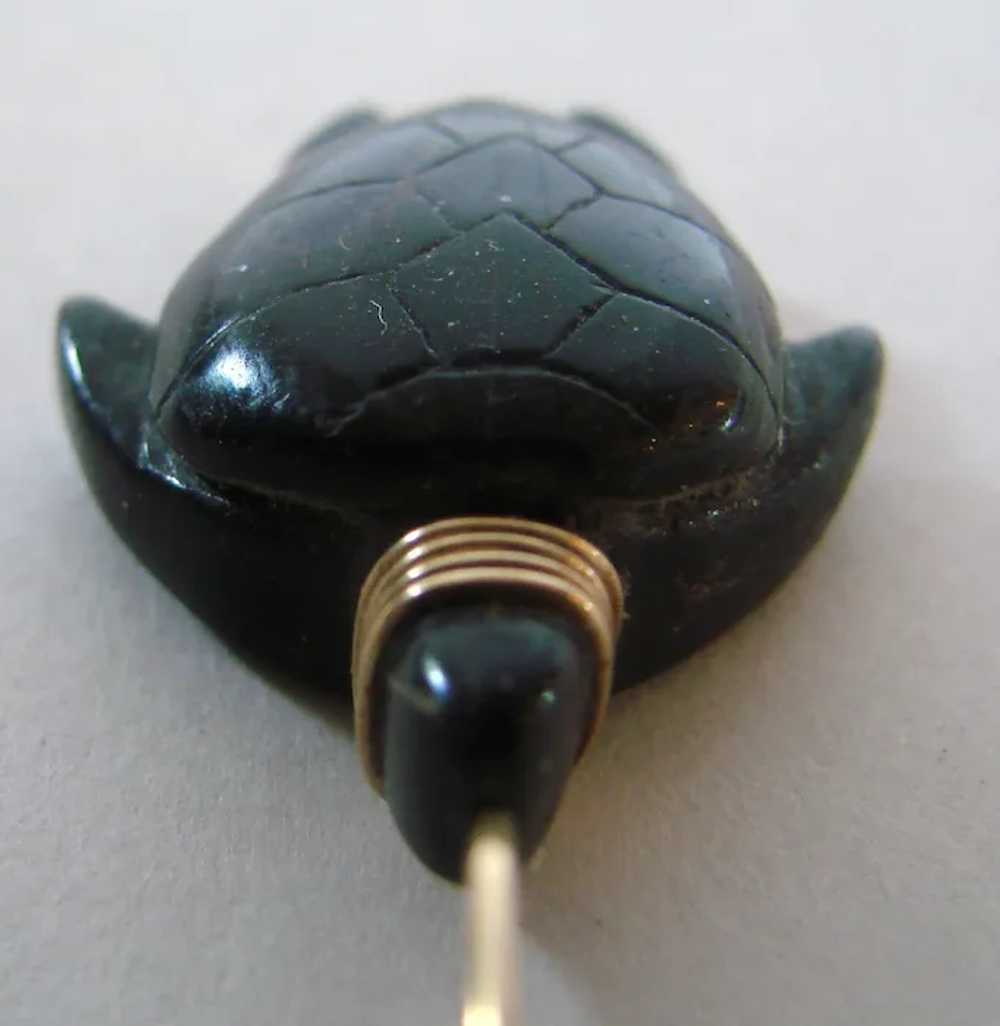 Bernard K. Passman 14K Gold Black Coral Carved Se… - image 9