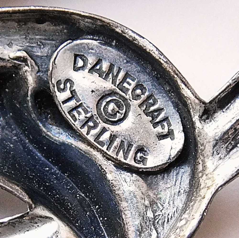 Fabulous DANECRAFT STERLING Calla Lily Flower Bro… - image 3