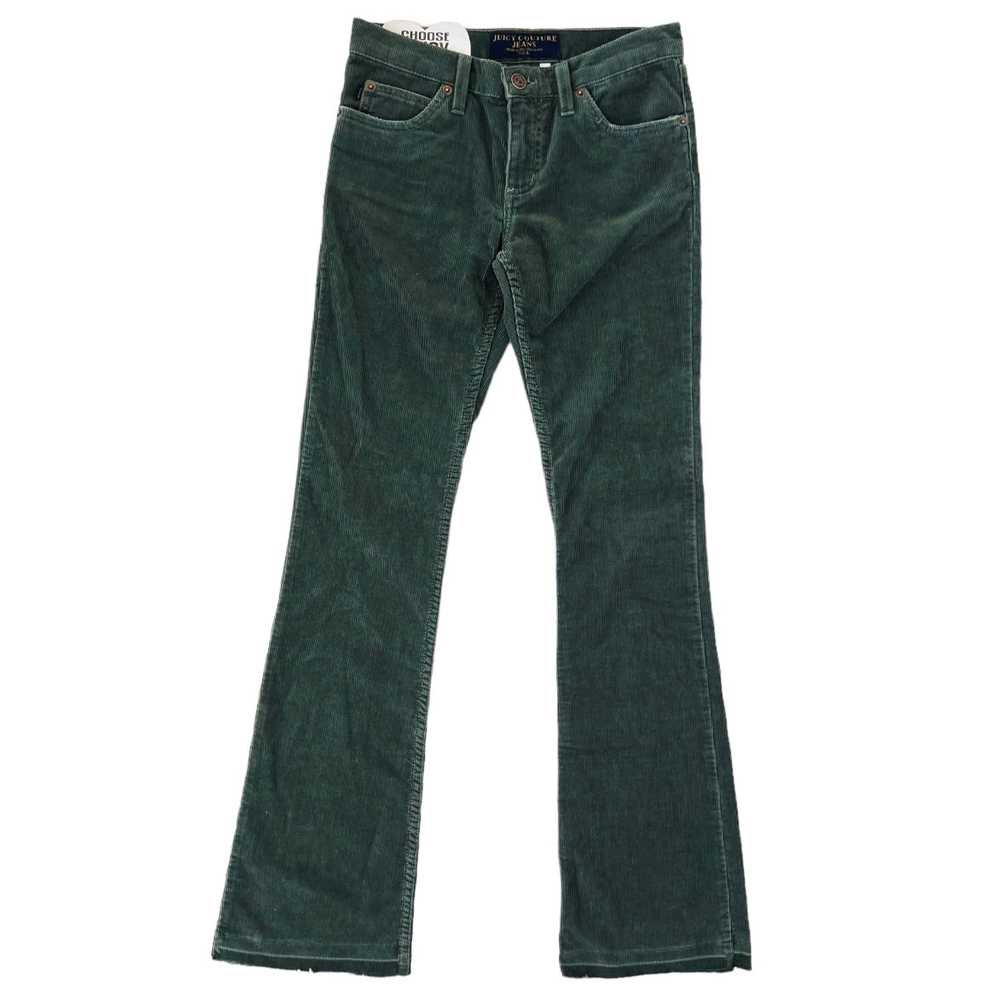 Juicy Couture Mossy Green Corduroy Pants (XS) - image 3