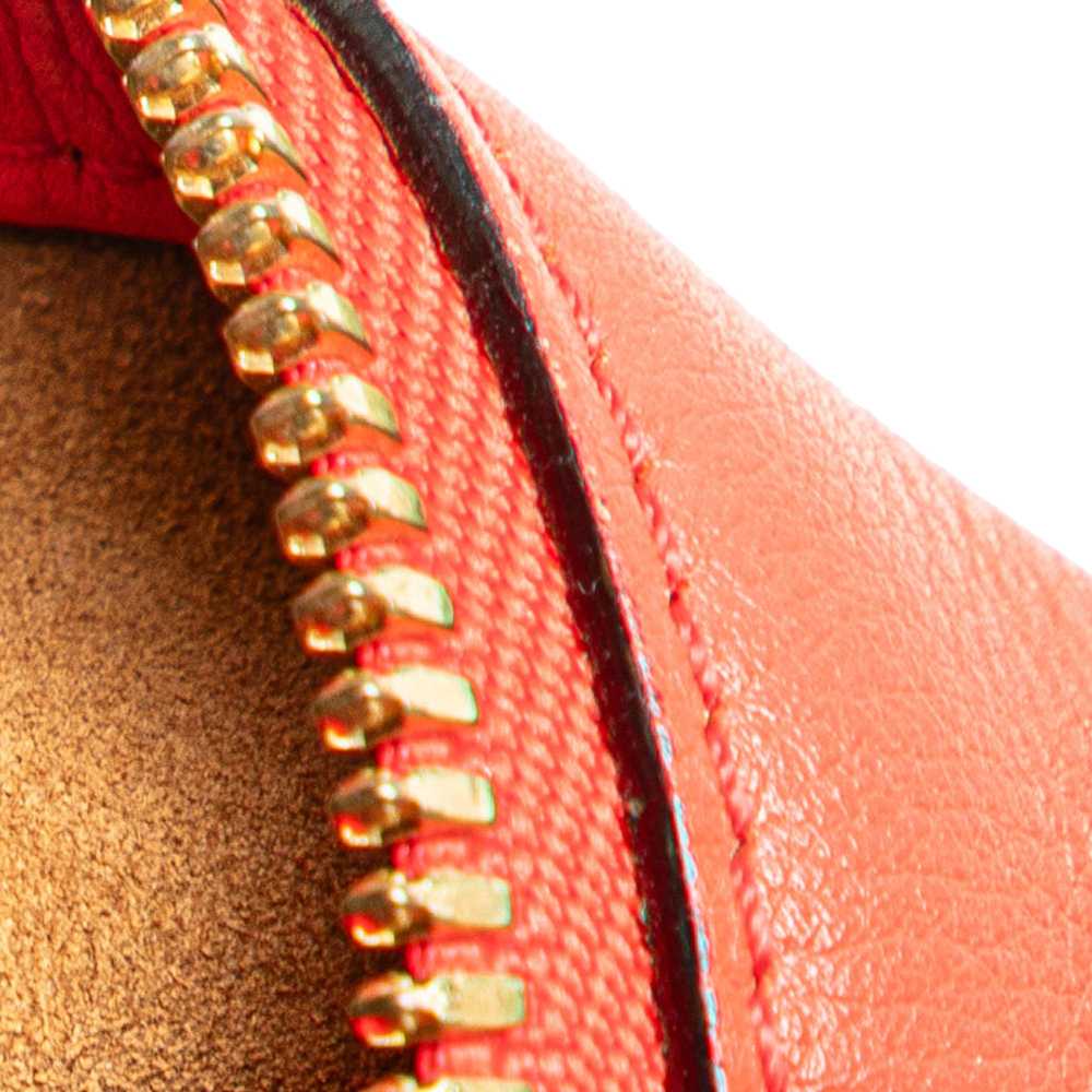 Red LOEWE Leather Amazona 36 Satchel - image 10