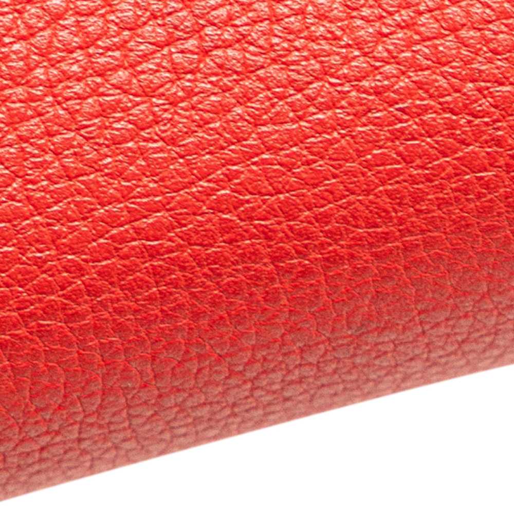 Red LOEWE Leather Amazona 36 Satchel - image 12