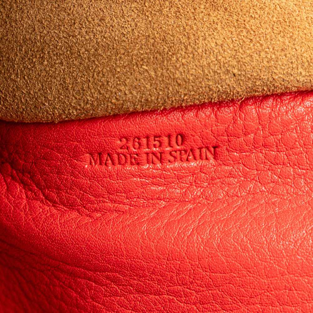 Red LOEWE Leather Amazona 36 Satchel - image 7