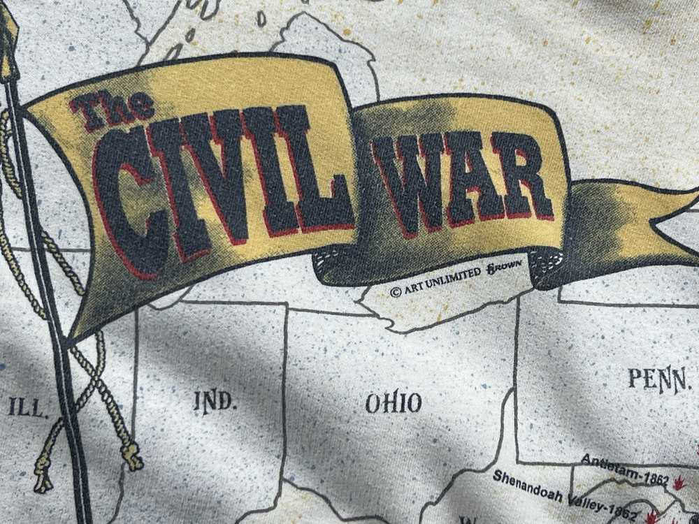 Vintage Vintage 1990's Civil War All-Over Print C… - image 3