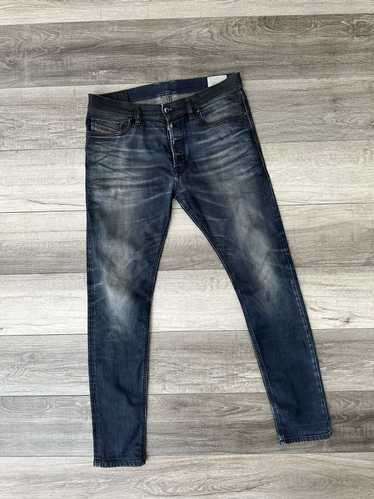 Diesel Diesel Tepphar Slim Distressed Denim Blue … - image 1