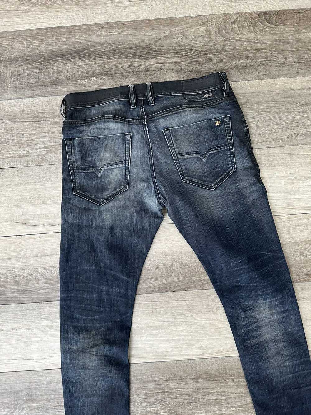 Diesel Diesel Tepphar Slim Distressed Denim Blue … - image 6