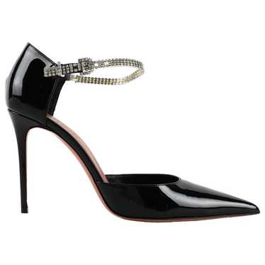 Amina Muaddi Ursina patent leather heels