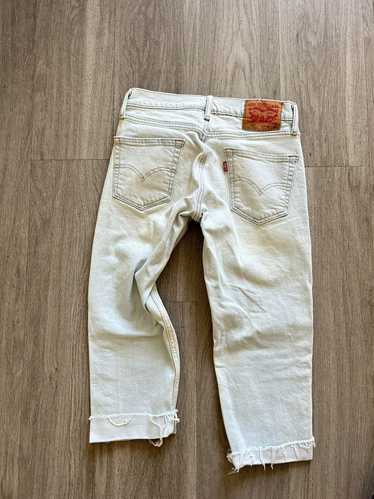 Levi's Light wash cropped denim