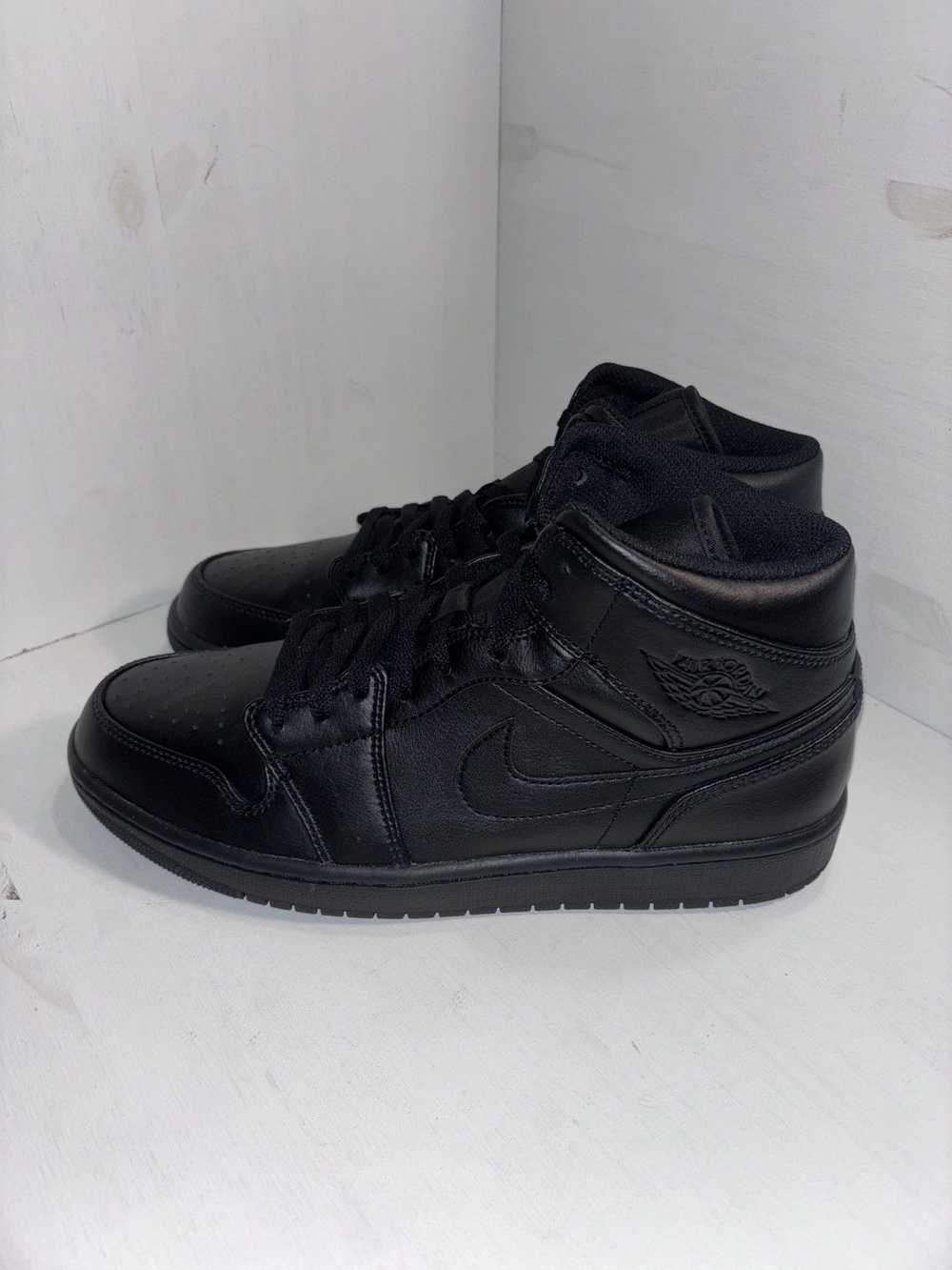 Jordan Brand × Nike jordan 1 mid ‘triple black’ - image 1