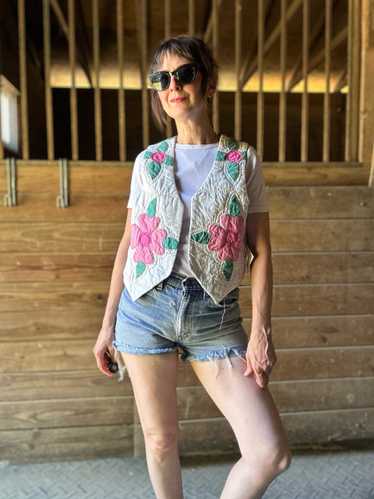 1980s Cathy Smith Antique Quilt Vest