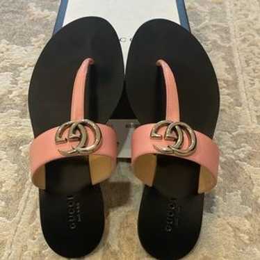 Gucci marmont pink sandals - Gem
