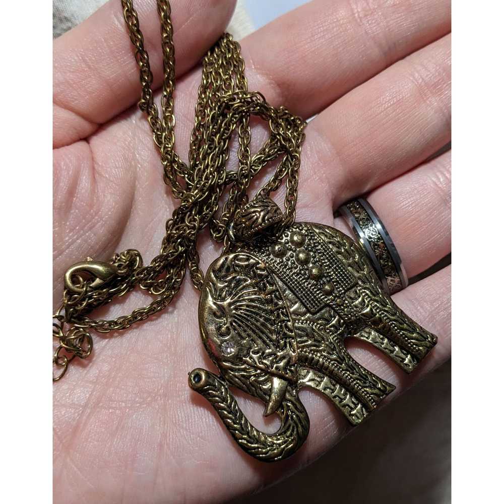 Other Gold Bohemian Elephant Neckalce - image 4