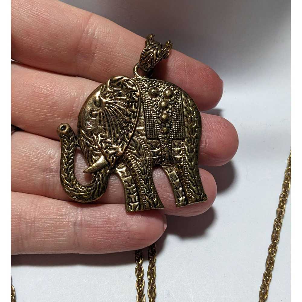 Other Gold Bohemian Elephant Neckalce - image 7