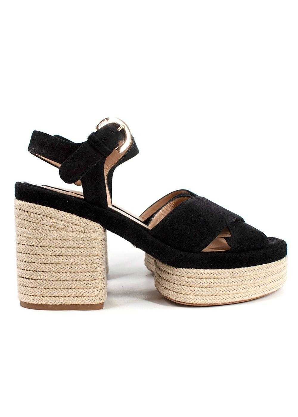 Managed by hewi Chloe Black Suede Odina Espadrill… - image 2