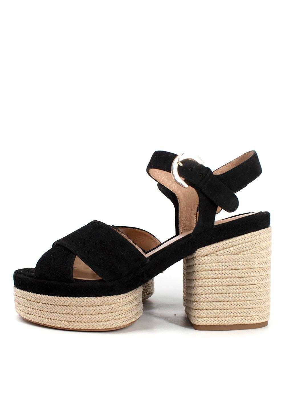 Managed by hewi Chloe Black Suede Odina Espadrill… - image 3