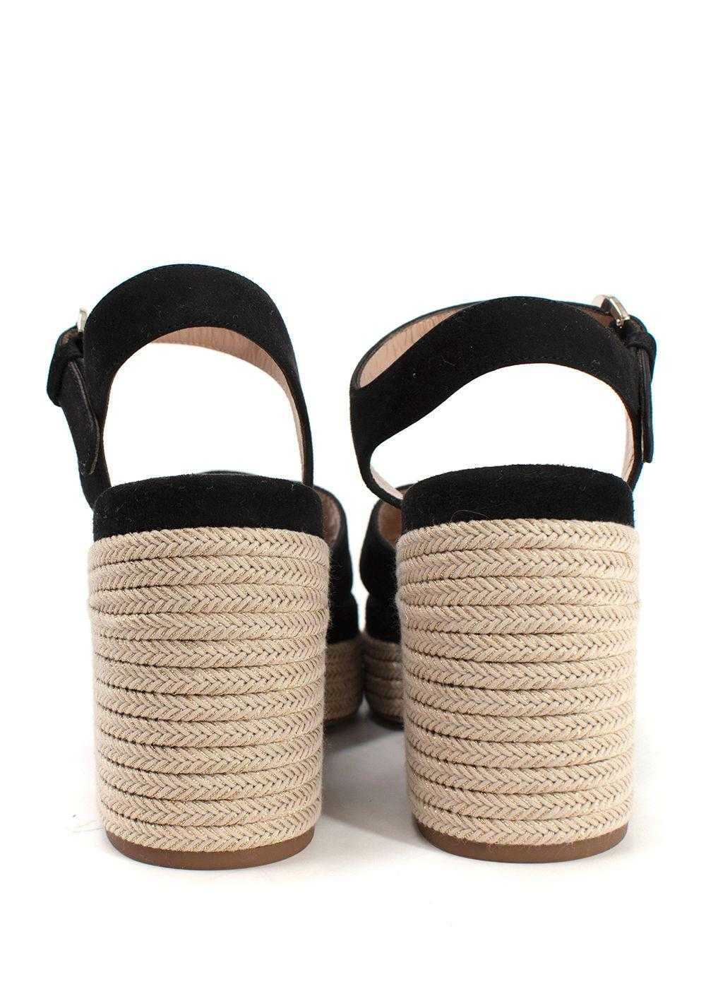 Managed by hewi Chloe Black Suede Odina Espadrill… - image 4