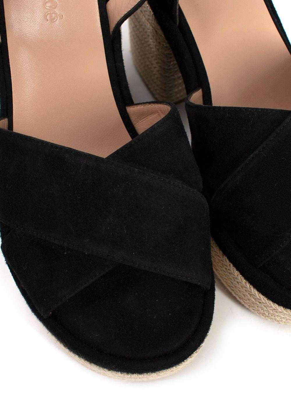 Managed by hewi Chloe Black Suede Odina Espadrill… - image 6