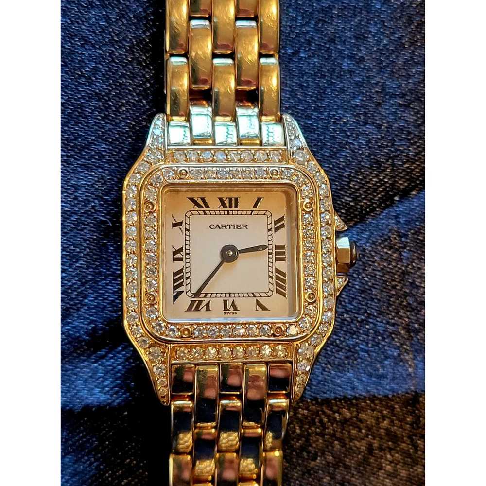 Cartier Panthère yellow gold watch - image 10