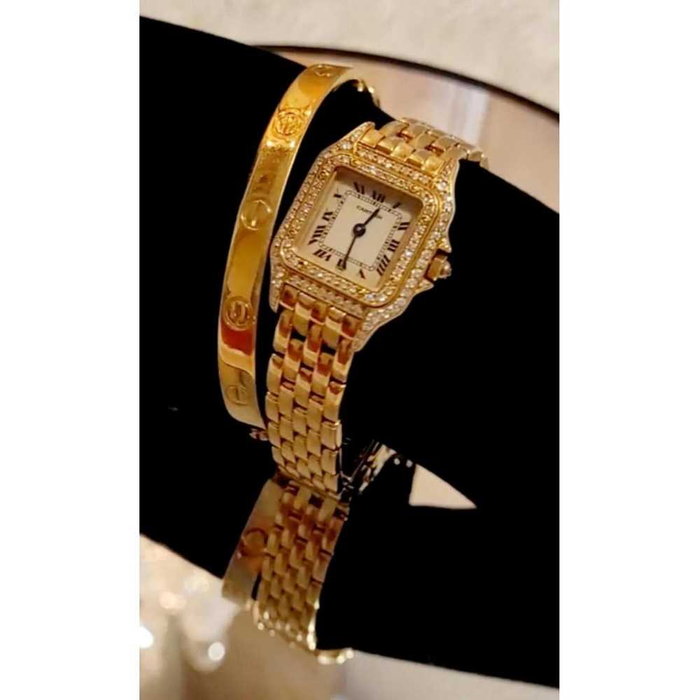 Cartier Panthère yellow gold watch - image 11