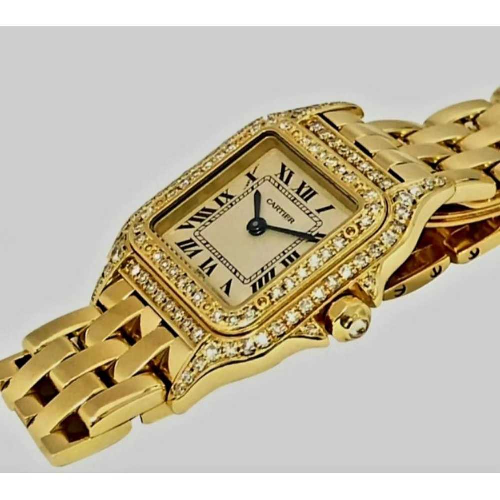 Cartier Panthère yellow gold watch - image 3