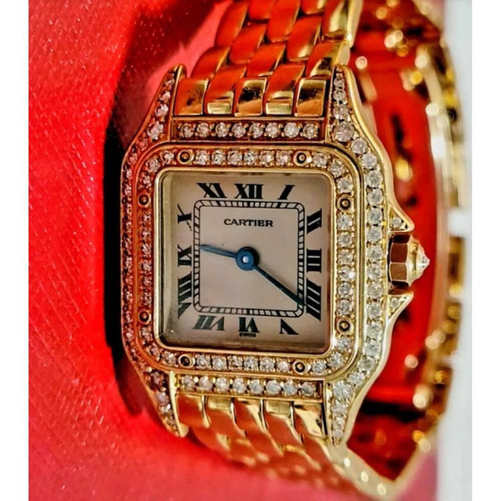 Cartier Panthère yellow gold watch - image 5