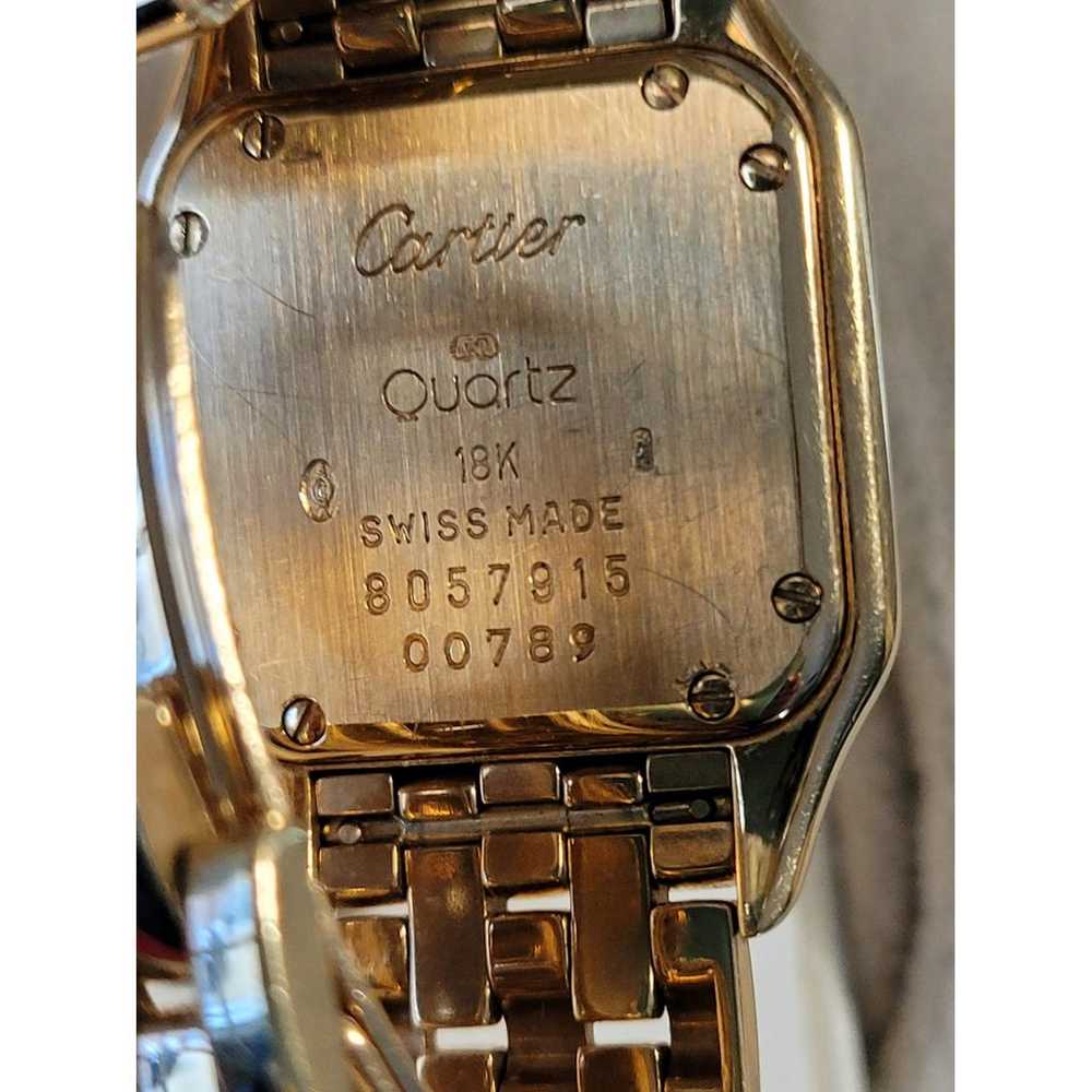 Cartier Panthère yellow gold watch - image 8