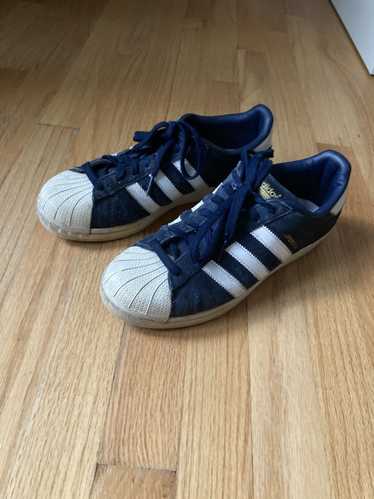 Adidas × Streetwear Blue White Adidas Superstars