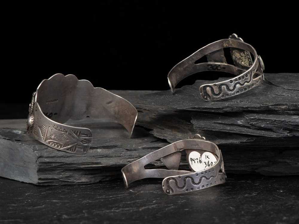 Fred Harvey Era Navajo Sterling Silver and Turquo… - image 2