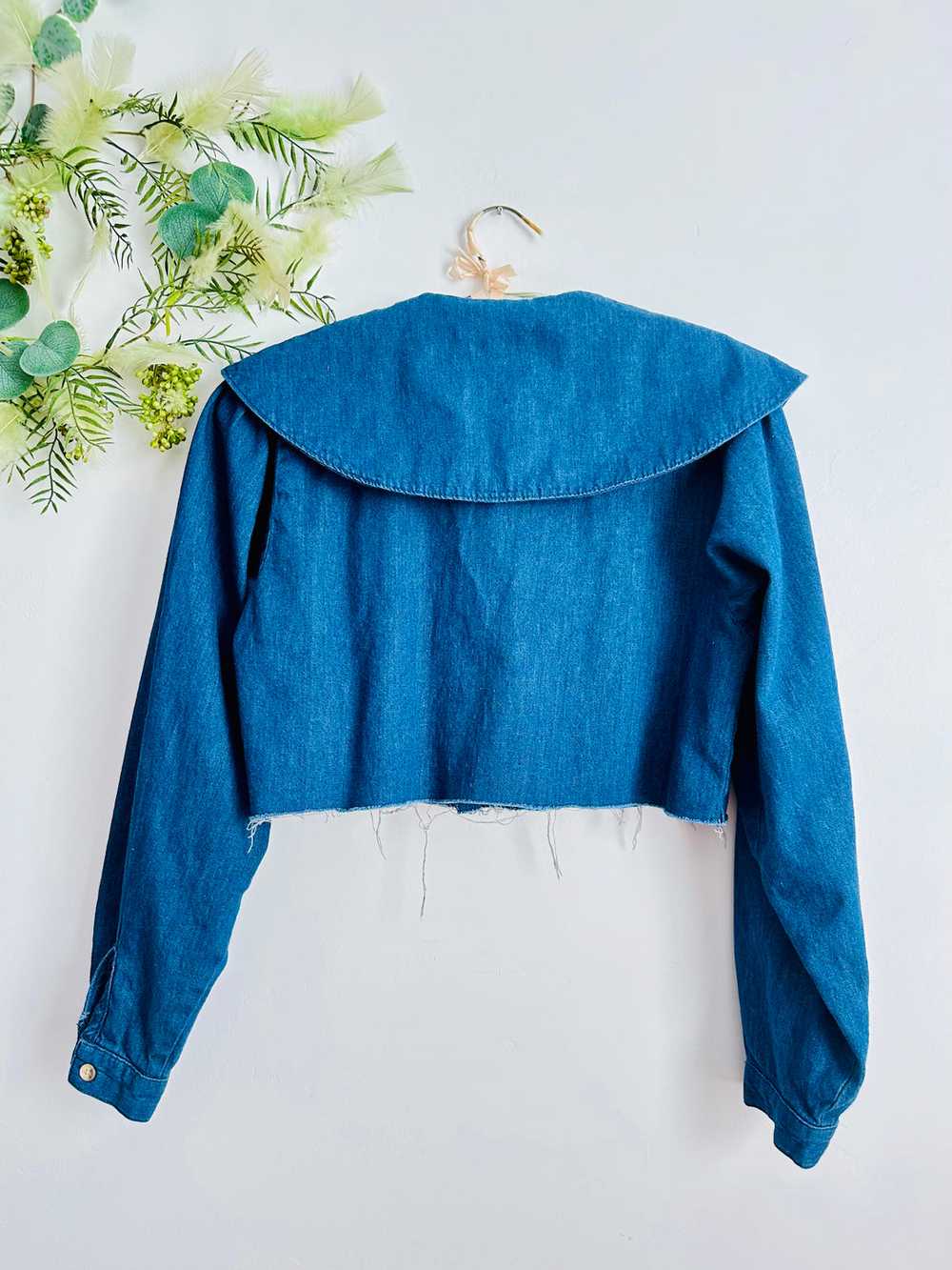 Vintage blue denim jacket/Top - image 5