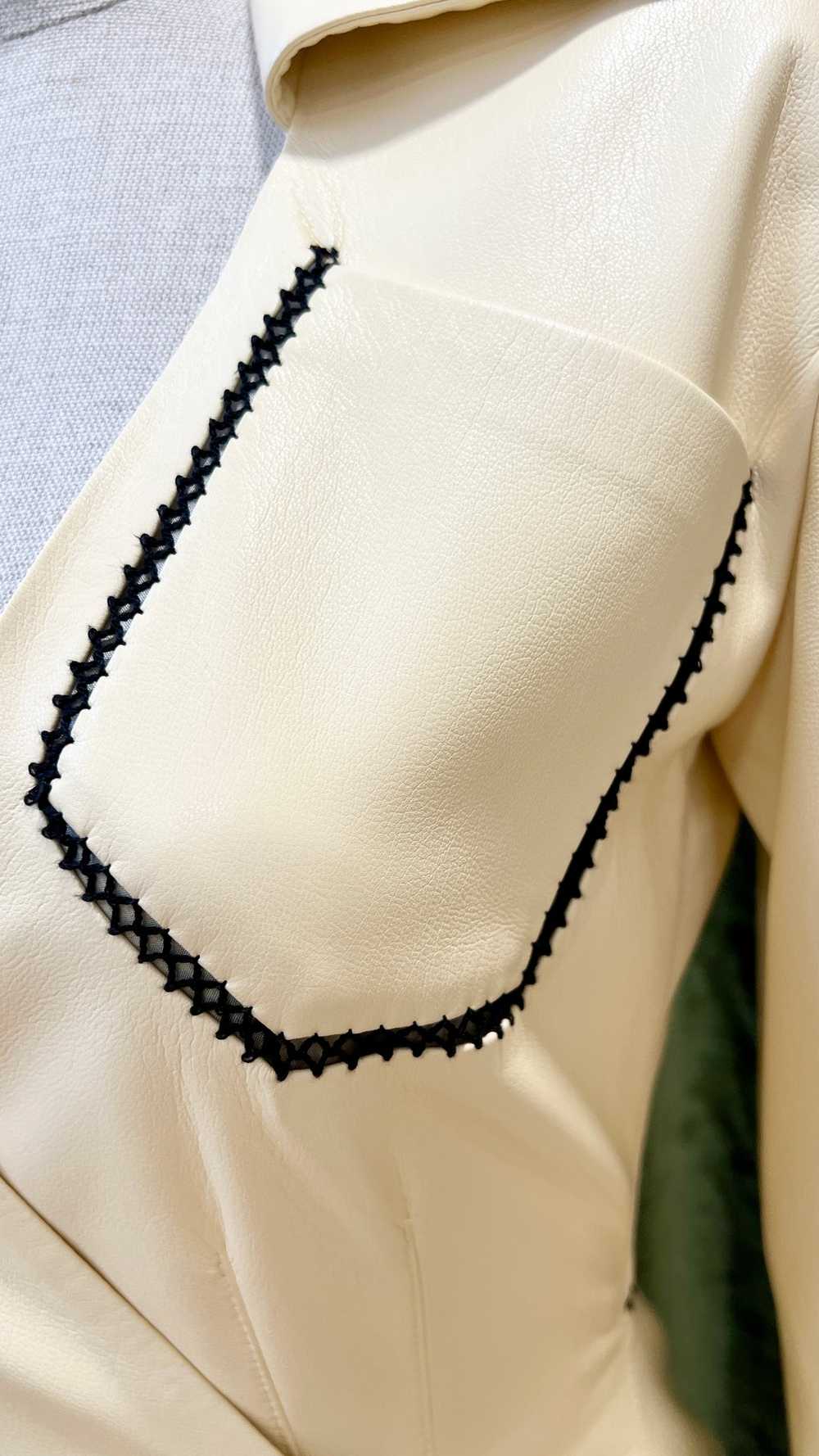 Nanushka Berna Faux Leather Wrap Midi Dress, Size… - image 7