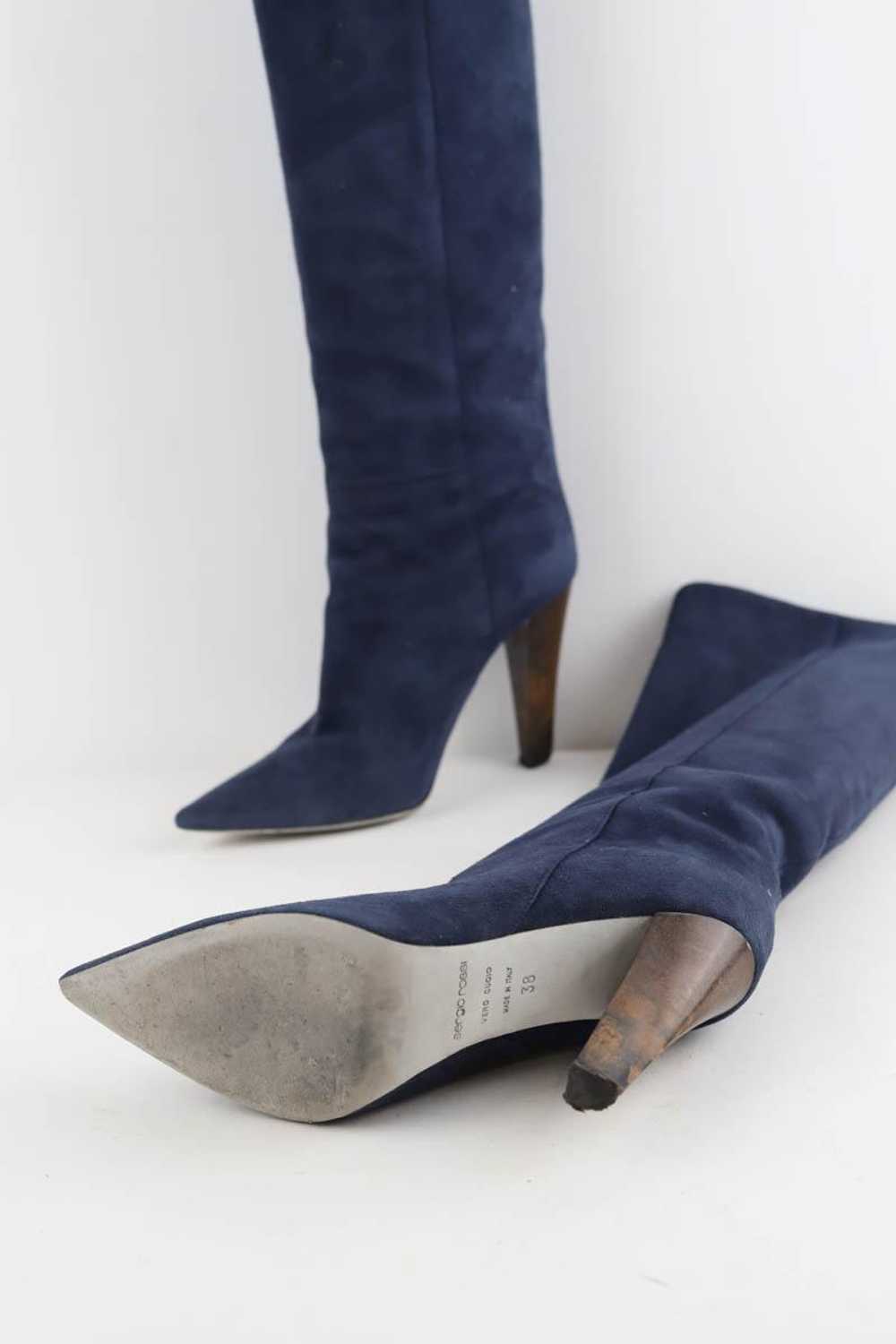 Circular Clothing Bottes en daim Sergio Rossi ble… - image 6