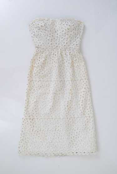 1960s Artaban White Strapless Dress