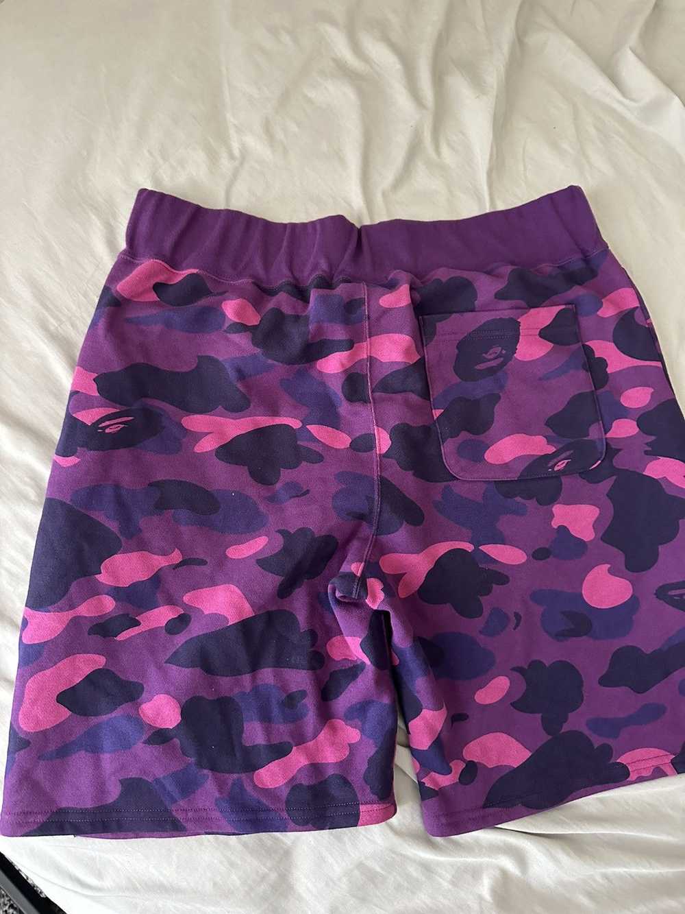 Bape Color Camo Shark Sweat Shorts - image 2