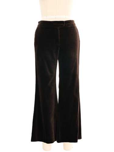 Chloe Chocolate Velvet Flare Pants