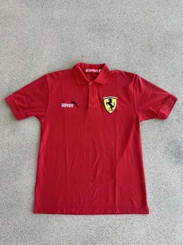 Ferrari × Puma Vintage Puma X Ferrari Red Polo Shi