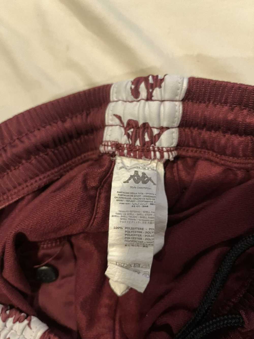 Kappa Kappa Track Pants Size XL Red Maroon - image 3