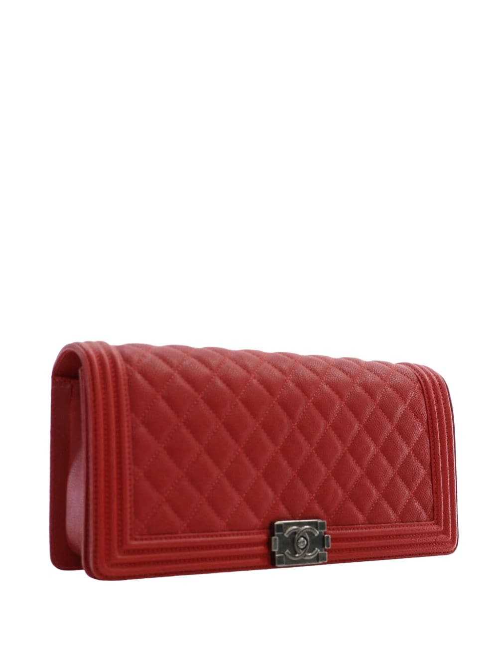 CHANEL Pre-Owned 2016-2017 Quilted Caviar Boy clu… - image 4