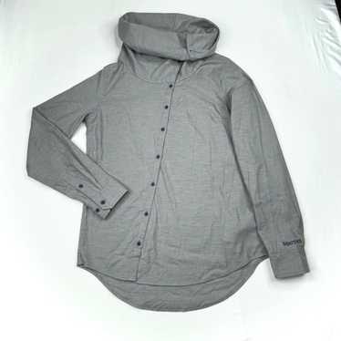 Marmot Marmot Aldasoro Flannel Shirt Gray Womens … - image 1