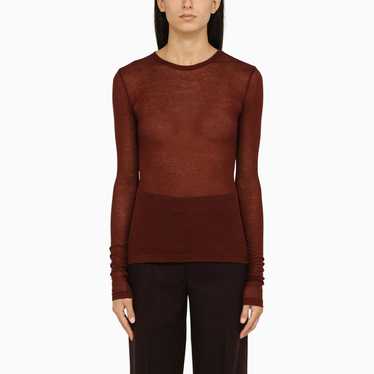 Ann Demeulemeester o1d2blof0923 T-Shirt in Burgund