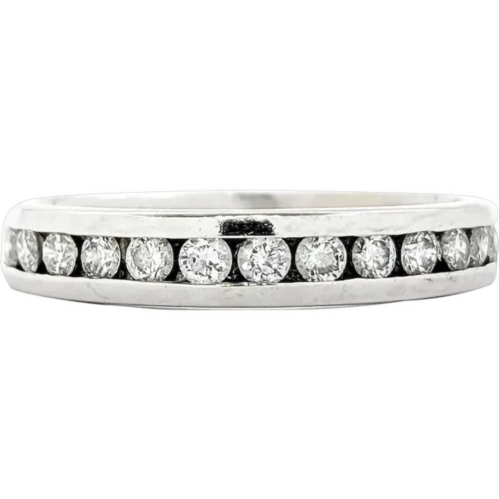 .39ctw Channel Set Diamond Stackable Bridal Ring … - image 1